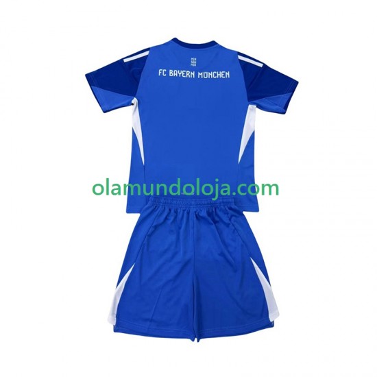 Camisola Bayern de Munique Guarda-redes Criança Equipamento Segundo 2025-2026 Manga Curta